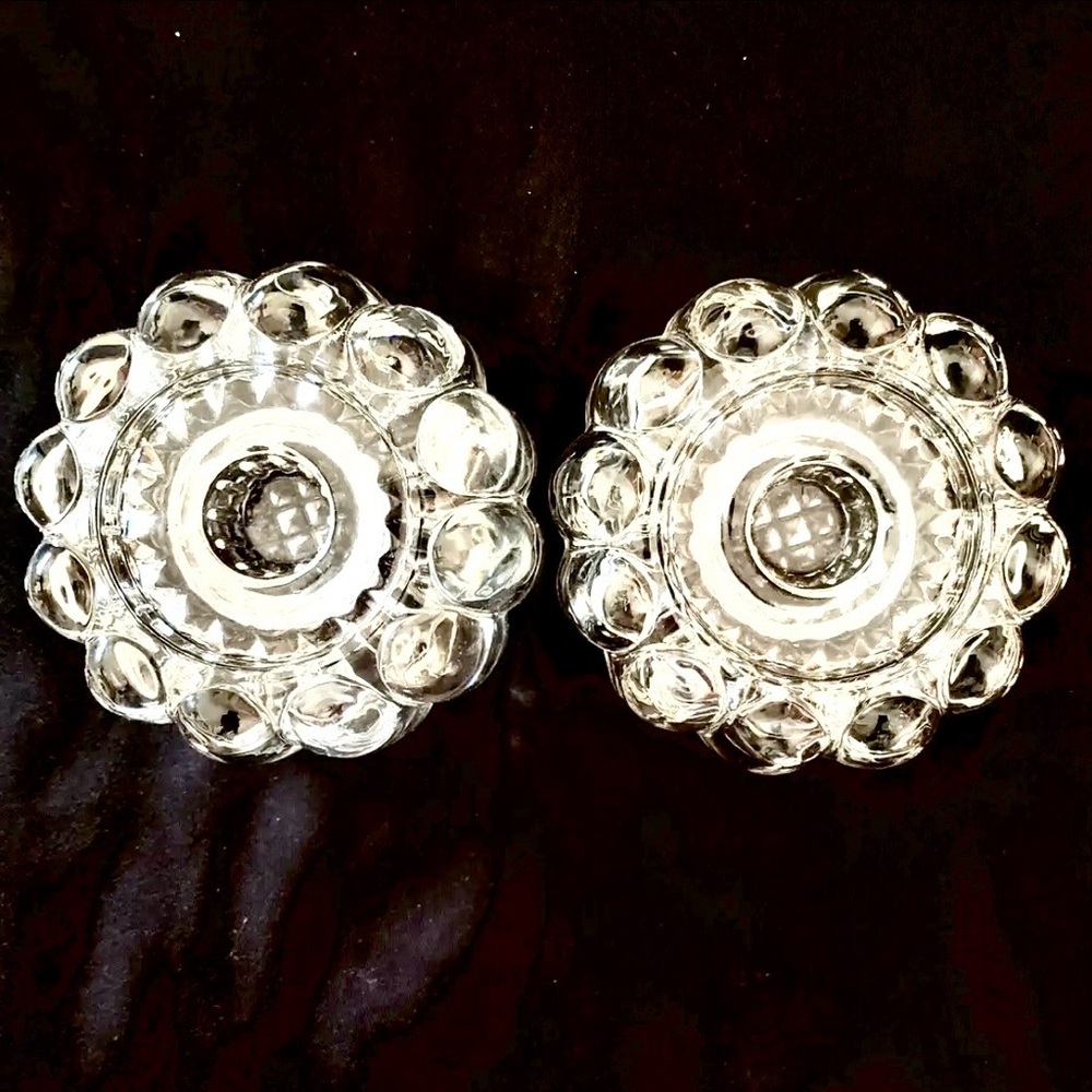 Vintage Heavy Crystal Princess House
Candle Holders ~ Set of 2